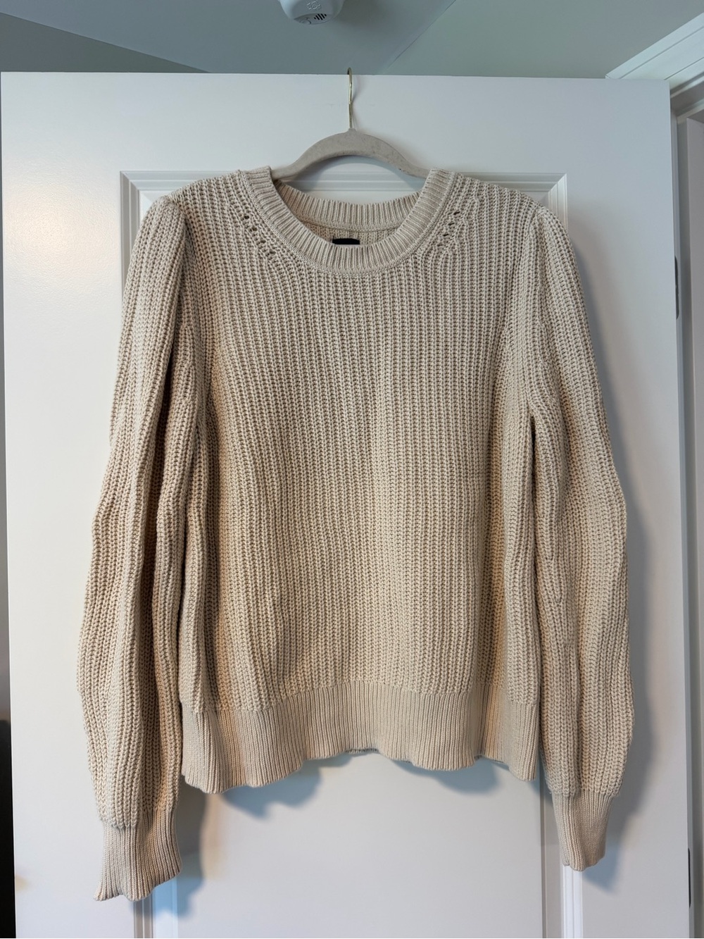 Gap Cream Chunky Knit Crewneck Sweater – Size L